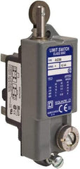 Square D - SPDT, NC/NO, 600 VAC, Screw Terminal, Roller Plunger Actuator, General Purpose Limit Switch - 1 NEMA Rating, IP20 IPR Rating - Apex Tool & Supply