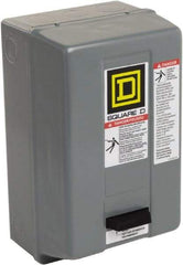 Square D - 110 Coil VAC at 50 Hz, 120 Coil VAC at 60 Hz, 27 Amp, NEMA Size 1, Nonreversible Enclosed Enclosure NEMA Motor Starter - 10 hp at 1 Phase, 1 Enclosure Rating - Apex Tool & Supply