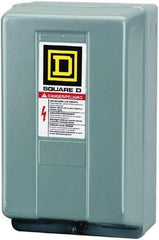 Square D - 1 NEMA Rated, 4 Pole, Electrically Held Lighting Contactor - 30 A (Tungsten), 110 VAC at 50 Hz, 120 VAC at 60 Hz - Apex Tool & Supply