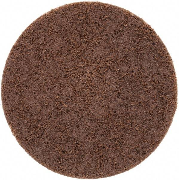 Norton - 4" Disc Diam, 80 Grit, Aluminum Oxide Quick Change Disc - Type S Attaching System, Nonwoven, Brown, Coarse Grade, 15,000 RPM - Apex Tool & Supply