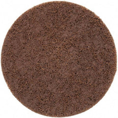 Norton - 4" Disc Diam, 80 Grit, Aluminum Oxide Quick Change Disc - Type S Attaching System, Nonwoven, Brown, Coarse Grade, 15,000 RPM - Apex Tool & Supply