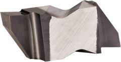 Kennametal - 3088NGP Grade KCU10, 2.24mm Cutting Width Carbide Grooving Insert - 2.39mm Max Depth of Cut, Left Hand, 0.19mm Corner Radius, AlTiN Finish - Apex Tool & Supply