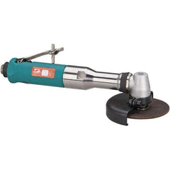 Dynabrade - 4" Wheel Diam, 13,500 RPM, Pneumatic Cutoff & Cutoff-Grinder Tool - Right Angle Handle, 1/4 NPT Inlet - Apex Tool & Supply