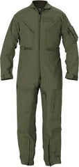 PROPPER - Size 44 Long, Green, Two Way Zipper, Flame Resistant/Retardant Flight Suit - 44" Chest, Nomex, 6 Pockets, Sewn to Mil Spec FNS/PD 96-17 (MIL-C-83141A), Adjustable Waist Belt with Hook and Loop Closure, Bi-Swing Back - Apex Tool & Supply