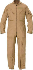 PROPPER - Size 42 Regular, Tan, Two Way Zipper, Flame Resistant/Retardant Flight Suit - 42" Chest, Nomex, 6 Pockets, Sewn to Mil Spec FNS/PD 96-17 (MIL-C-83141A), Adjustable Waist Belt with Hook and Loop Closure, Bi-Swing Back - Apex Tool & Supply