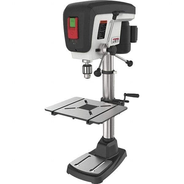 Jet - 15" Swing, Step Pulley Drill Press (Woodworking) - 16 Speed, 3/4 hp, Single Phase - Apex Tool & Supply