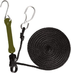 The Perfect Bungee - Light Duty Tie Down with Triangulated Galvanized S Hook - 144" OAL, Camo Green - Apex Tool & Supply