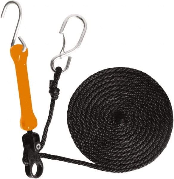 The Perfect Bungee - Light Duty Tie Down with Triangulated Galvanized S Hook - 144" OAL, Safety Orange - Apex Tool & Supply