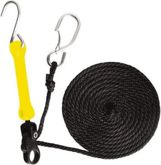 The Perfect Bungee - Light Duty Tie Down with Triangulated Galvanized S Hook - 144" OAL, Yellow - Apex Tool & Supply