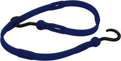 The Perfect Bungee - Adjustable Bungee Strap with Molded Nylon Hook End - 36" OAL, Blue - Apex Tool & Supply