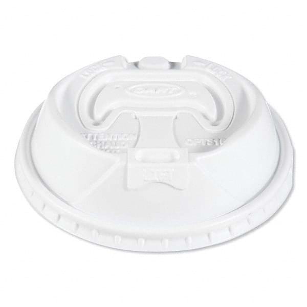 DART - Optima Reclosable Lids for Paper Hot Cups for 10-24 oz Cups, White, 1000/Carton - Apex Tool & Supply