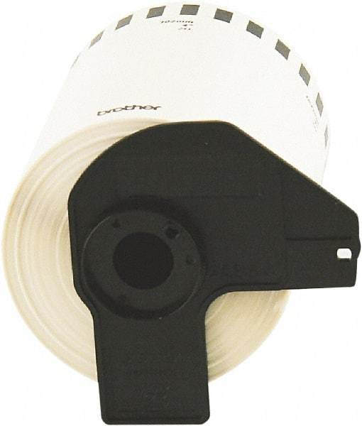 Brother - 5.2" Wide x 100" Long, White Paper Label Tape - For Charts - Apex Tool & Supply