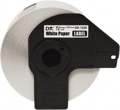 Brother - 4" Wide x 4" Long, White Paper Shipping Label - For Label Maker - Apex Tool & Supply