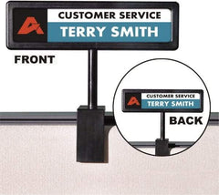 ADVANTUS - 9" Wide x 2-1/2" High Sign Compatiblity, Plastic Sign Holder - Translucent, 2-1/2" Holder Height - Apex Tool & Supply