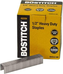 Stanley Bostitch - 1/2" Leg Length, Steel Heavy Duty Stapler Staples - 120 Sheet Capacity, For Use with Bostitchs 00540, B310HDS & 03201 & Most Heavy-Duty Staplers - Apex Tool & Supply