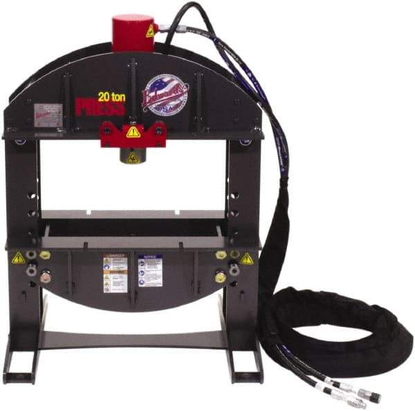 Edwards Manufacturing - 20 Ton Hydraulic Shop Press - 6-1/4" Stroke, 5 hp - Apex Tool & Supply