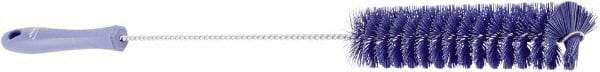 Vikan - 1-1/2" Diam Polyester Tube Brush - 19.9" OAL, 7.9" Head Length, Stainless Steel Handle - Apex Tool & Supply