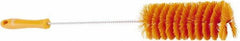 Vikan - 2.4" Diam Polyester Tube Brush - 19.4" OAL, 7.9" Head Length, Stainless Steel Handle - Apex Tool & Supply