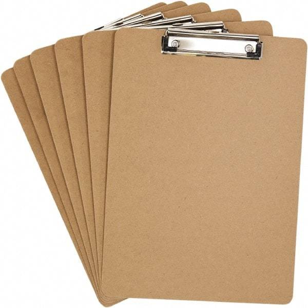 UNIVERSAL - 51/64" Long x 9" Wide, Clip Board - Brown - Apex Tool & Supply