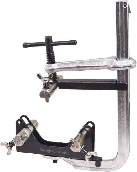 Strong Hand Tools - 3-1/2" Throat Depth, 5-1/2" Max Capacity, Standard Sliding Arm Clamp - 5 Lb Clamping Pressure - Apex Tool & Supply