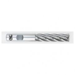7/8 Dia. x 5-3/4 Overall Length 4-Flute Square End HSS-CO SE End Mill-Round Shank-Center Cutting-Uncoated - Apex Tool & Supply