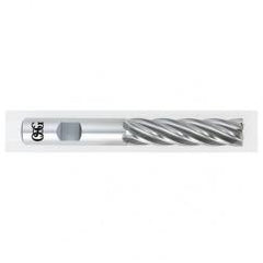 1 Dia. x 6-1/2 Overall Length 6-Flute Square End HSS-CO SE End Mill-Round Shank-Center Cutting-Uncoated - Apex Tool & Supply