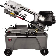 Jet - 7 x 12" Manual Combo Horizontal & Vertical Bandsaw - 1 Phase, 45° Vise Angle of Rotation, 3/4 hp, 115/230 Volts, Step Pulley Drive - Apex Tool & Supply