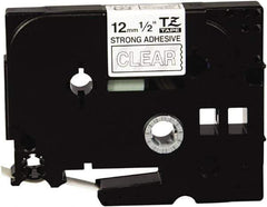 Brother - 1/2" Wide, Clear Tape Cassette - For Label Maker - Apex Tool & Supply