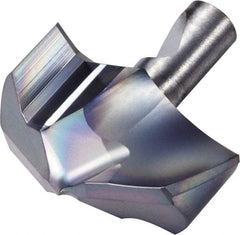 Kyocera - Series DA, 15.3mm Diam Grade PR1535 140° Replaceable Drill Tip - Carbide, Megacoat Finish, 150 Seat Size - Apex Tool & Supply