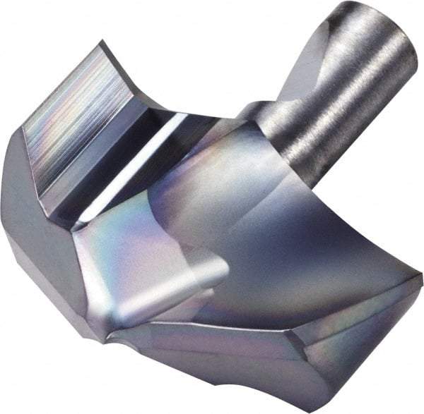 Kyocera - Series DA, 15.1mm Diam Grade PR1525 140° Replaceable Drill Tip - Carbide, Megacoat Finish, 150 Seat Size - Apex Tool & Supply