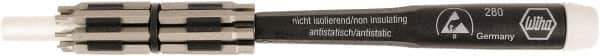 Wiha - 16 Piece, 1/4" Drive Screwdriver Micro Bit Set - 1/16 to 5/32" Hex, 0.9 to 4mm Hex - Apex Tool & Supply