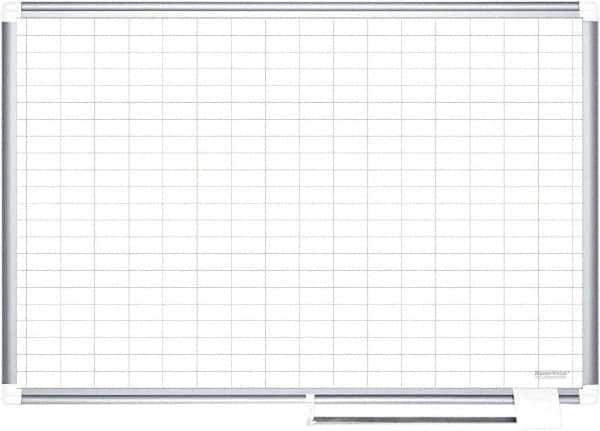 MasterVision - 48" High x 72" Wide Magnetic Dry Erase Calendar - Porcelain/Steel - Apex Tool & Supply