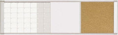MasterVision - 18" High x 48" Wide Combination, Bulletin/Magnetic Dry Erase - Steel - Apex Tool & Supply