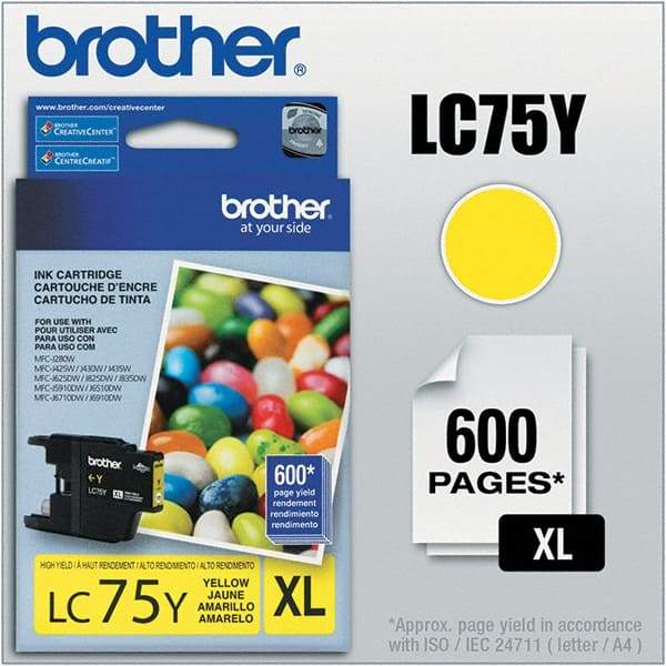Brother - Yellow Ink Cartridge - Use with Brother MFC-J280W, J425W, J430W, J435W, J5910DW, J625DW, J6510DW, J6710DW, J6910DW, J825DW, J835DW - Apex Tool & Supply