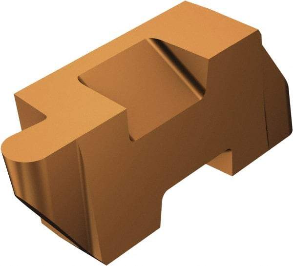 Sandvik Coromant - 3LTLRP TLRP 2.39mm Cutting Width Carbide Grooving Insert - 3.81mm Max Depth of Cut, Left Hand, 1.19mm Corner Radius, TiAlN Finish - Apex Tool & Supply