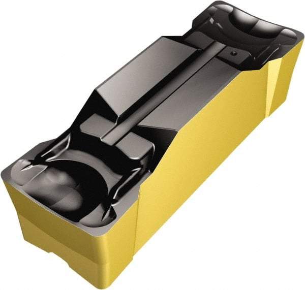 Sandvik Coromant - KN123 GM Grade 4325, 6mm Cutting Width Carbide Grooving Insert - 22.7mm Max Depth of Cut, Neutral, 0.4mm Corner Radius, TiCN/Al2O3/TiN Finish - Apex Tool & Supply
