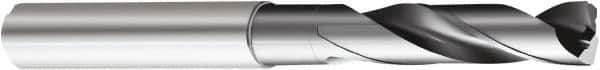 Sandvik Coromant - 6.75mm 150° Solid Carbide Jobber Drill - TiAlN Finish, Right Hand Cut, Cylindrical Shank, 79mm OAL - Apex Tool & Supply