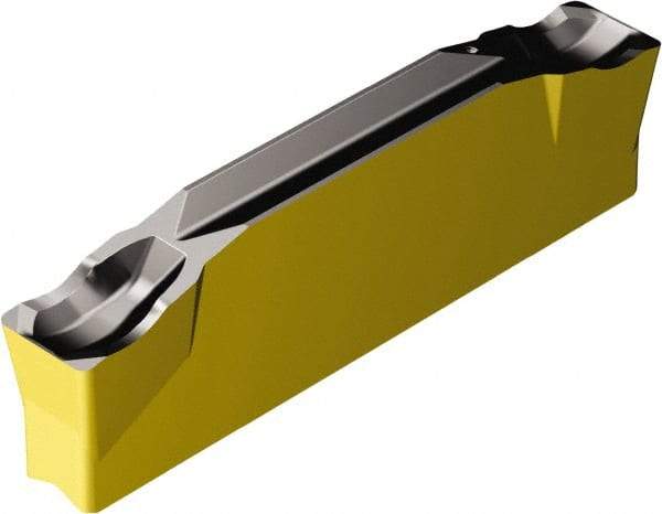 Sandvik Coromant - N123K2K CR 4325 Grade, 0.2362" Cutting Width, Carbide Cutoff Insert - 0° Neutral Lead Angle, 0.0156" Cnr Rad, TiCN/Al2O3/TiN Coated - Apex Tool & Supply