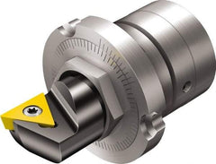 Sandvik Coromant - Right Hand Cut, 69mm Min Bore Diam, Boring Cartridge - R/L148C (S) Insert, 62.7mm OAL, 90° Lead Angle - Apex Tool & Supply