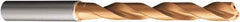 Sandvik Coromant - 3.5mm 140° Solid Carbide Jobber Drill - TiAlN Finish, Right Hand Cut, Spiral Flute, Straight Shank, 3.3465" OAL - Apex Tool & Supply