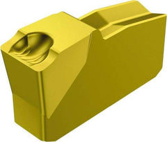 Sandvik Coromant - 30N151.2 5G Grade 235, 3mm Cutting Width Carbide Grooving Insert - Neutral, 0.3mm Corner Radius, TiCN/TiN Finish - Apex Tool & Supply