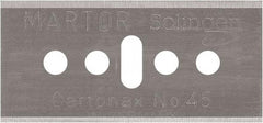 Martor USA - Carbon Steel, Replacement Blade - 1.53" Long - Apex Tool & Supply