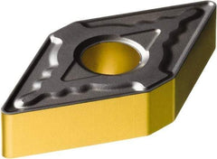 Sandvik Coromant - DNMG444 MR Grade 4305 Carbide Turning Insert - TiCN/AI2O3/TiN Finish, 55° Diamond, 1/2" Inscr Circle, 1/4" Thick, 1/16" Corner Radius - Apex Tool & Supply