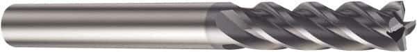 Sandvik Coromant - 16mm, 60mm LOC, 16mm Shank Diam, 124mm OAL, 4 Flute, Solid Carbide Square End Mill - Single End, TiAlN Finish, Spiral Flute, 37° Helix, Centercutting, Right Hand Cut, Right Hand Flute, Series CoroMill Plura - Apex Tool & Supply