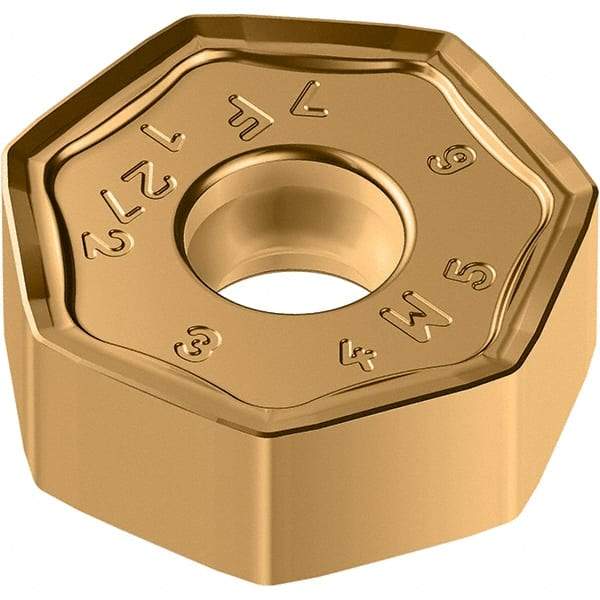 Walter - F27 Grade WKP35G Milling Insert - 5.88mm Thick, 19.05mm Inscribed Circle, 0.8mm Corner Radius - Apex Tool & Supply