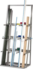 Little Giant - 3 Bay, 3 Shelf, Gray Bar Rack - 36" Wide x 84" High x 24" Deep, Steel - Apex Tool & Supply
