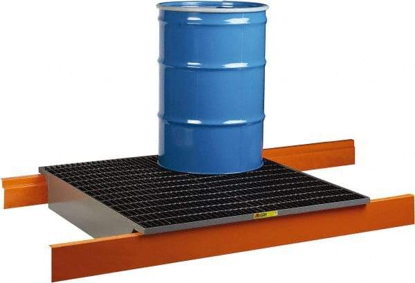 Little Giant - 66 Gal Sump, Steel Spill Deck or Pallet - 49" Long x 51" Wide x 7-1/2" High - Apex Tool & Supply