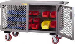 Little Giant - 3,600 Lb Capacity Mobile Work Bench - 24" Wide x 48" Deep x 33" High, Steel - Apex Tool & Supply
