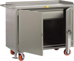 Little Giant - Mobile Service Bench - Steel, Gray, 53-1/2" Long x 26" Deep x 43" High - Apex Tool & Supply