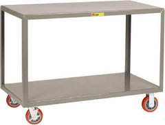 Little Giant - Mobile Table - Steel, Gray, 48" Long x 24" Deep x 34" High - Apex Tool & Supply